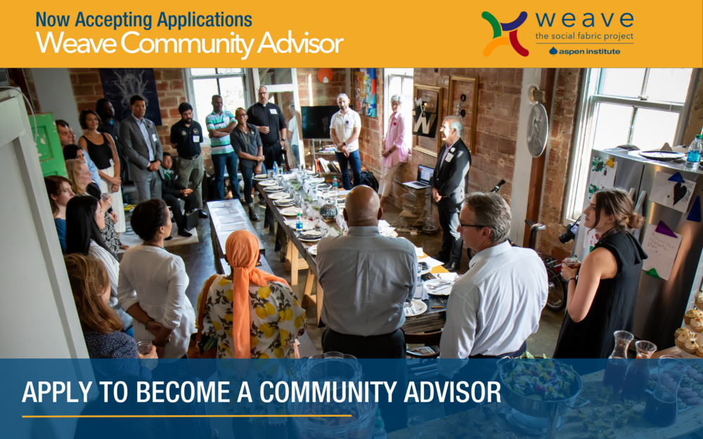Deadline to Apply: Weave Community Advisor